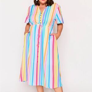 Little Party Dress Marley in Candy Stripe size 10